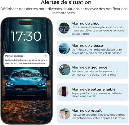 Salind 11 2G - Traceur GPS Avec Aimant Pour Voitures, Véhicules Et Machines - Suivi En Temps Réel, Historique Des Trajets Et Alertes De Sécurité - Jusqu’À 90 Jours D’Autonomie