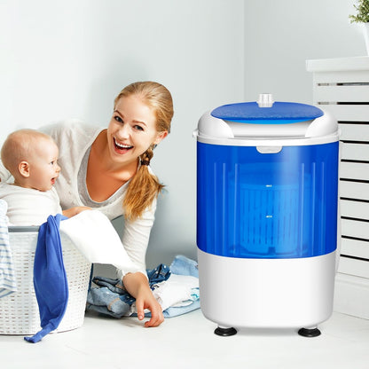 Mini Machine À Laver Avec Essoreuse À Cuve Unique 2,5 KG Portable Avec Fonction De Chronométrage