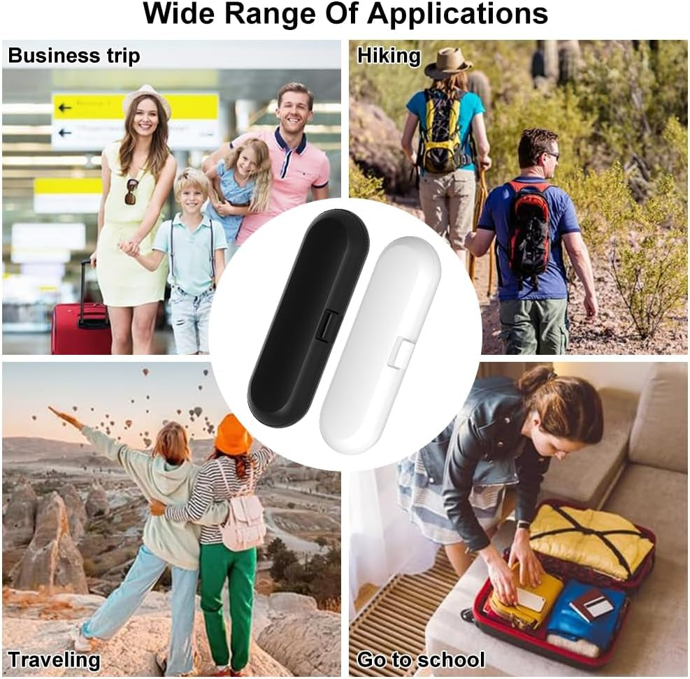 Boite Brosse a Dent Electrique, Etui Voyage Brosse a Dent Electrique, 2 Pièces Étui Brosse À Dents Électrique De Rangement, Convient Aux Voyages Et Aux Voyages D'Affaires
