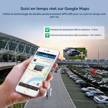 Traceur GPS Voiture Tracker 5 Mois En Veille Plusieurs Alarmes Intelligentes Étanche Avec Aimant Antivol APP Aucun Abonnement Requis 6 Mois Historique De Navigation Adapté Aux GPS Poids Lourds TK905B