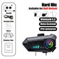 Helmet Headset Bluetooth5.3 Earphone IPX6 Waterproof MP3 Player HD Sound Moto Wireless Headphone with Mic Motorcycle Accessories