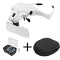 Magnifying Glasses Reading Illuminated Magnifier 1.0X 1.5X 2.0X 2.5X 3.5X 2 Lights Adjustable Head Illuminated Loupe Magnifier