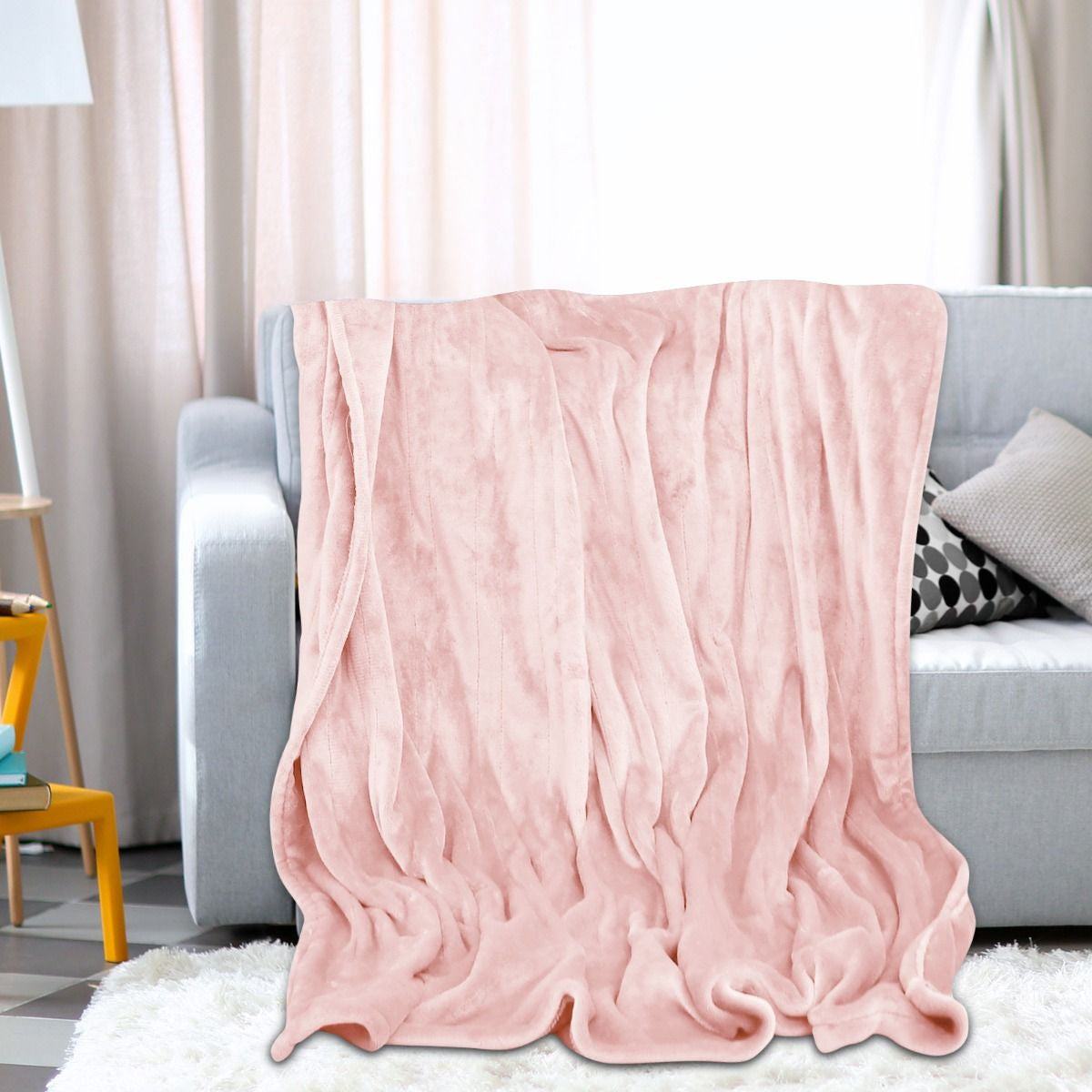 Couverture Chauffante Électrique 130X180Cm 4 Niveaux De Chauffage Télécommande Minuterie D'Arrêt Automatique 8H Couverture En Flanelle 5 Couleurs Au Choix