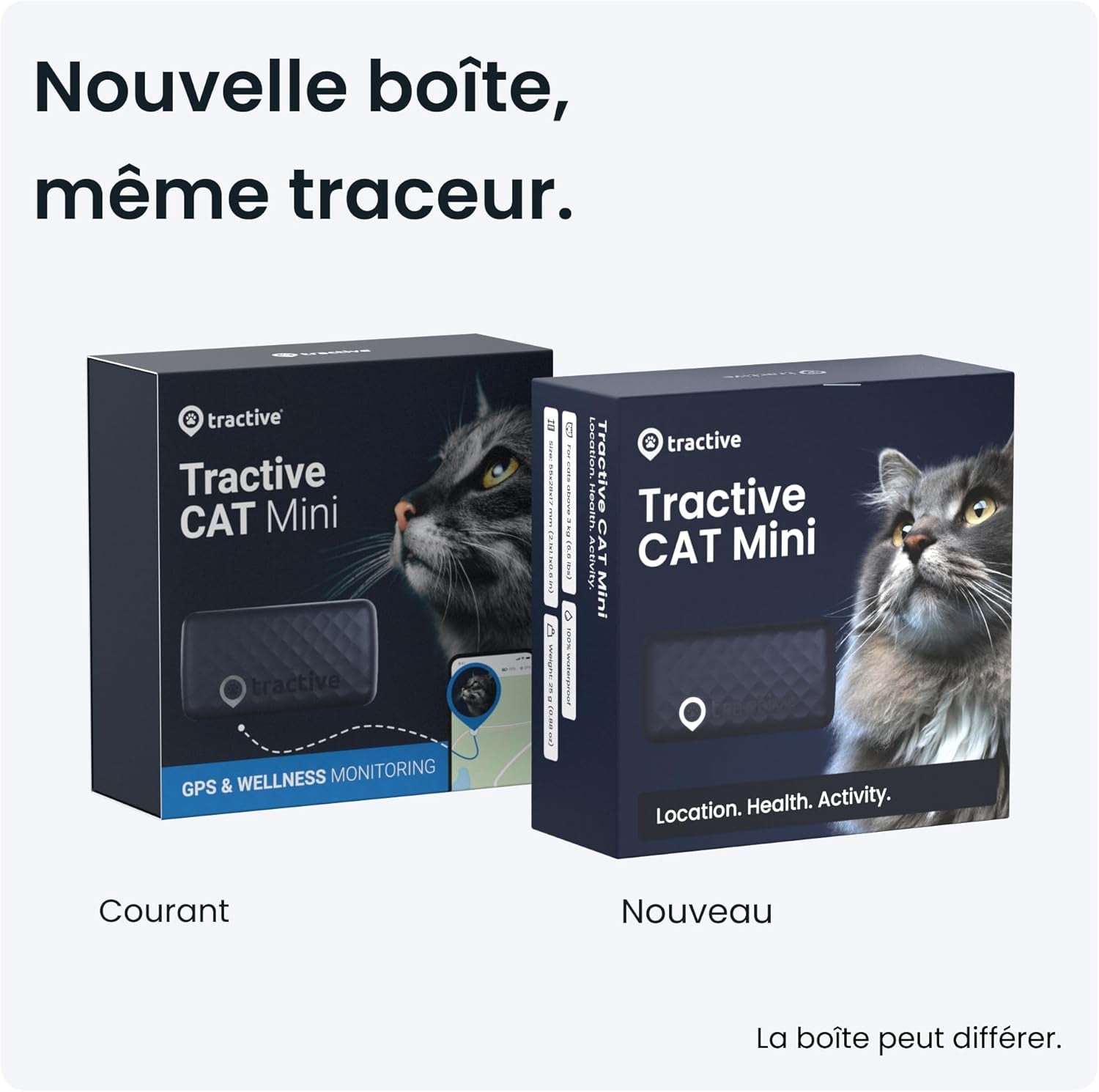 – Collier GPS Chat Connecté Mini | N° 1 Des GPS Pour Chats | Localisation GPS En Direct | Historique De Localisation Et Fonction Territoire | Collier De Sécurité Inclus (Bleu Foncé)