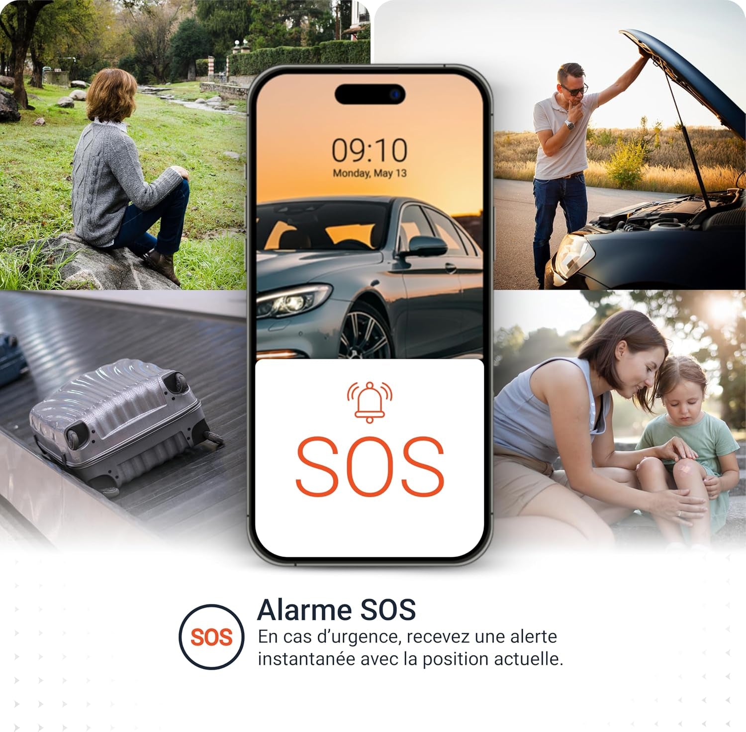 Allround Finder – Traceur GPS Voiture, Moto, Objets, Personnes Âgées Et Enfants– Tracker GPS En Temps Réel– Autonomie De 20 À 60 Jours (Mode Veille)