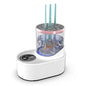 Automatic Rotating Makeup Brush Cleaner Machine Fast Drying Electric Rubber Collar Cosmetic Clean Tools