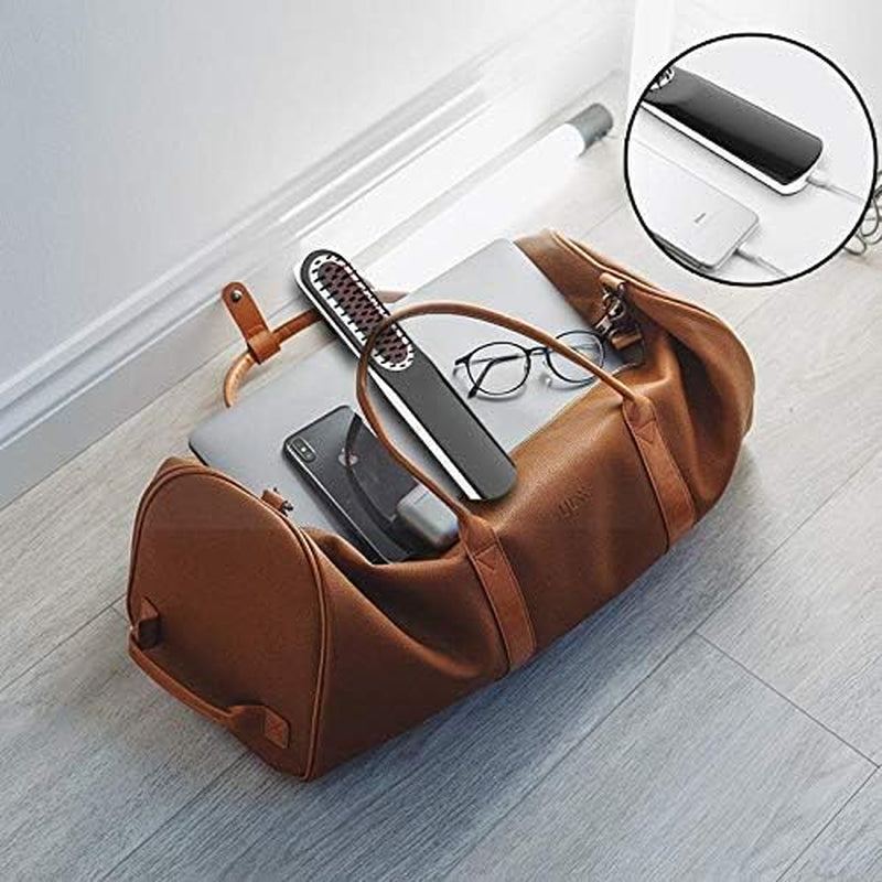 Lisseur Barbe, Brosse Lissante Chauffante Avec Sans Fil/Anti-Brûlure/Mise Hors Tension Automatique/Températures Ajustables/Taille Mini Pour Voyager/Maison