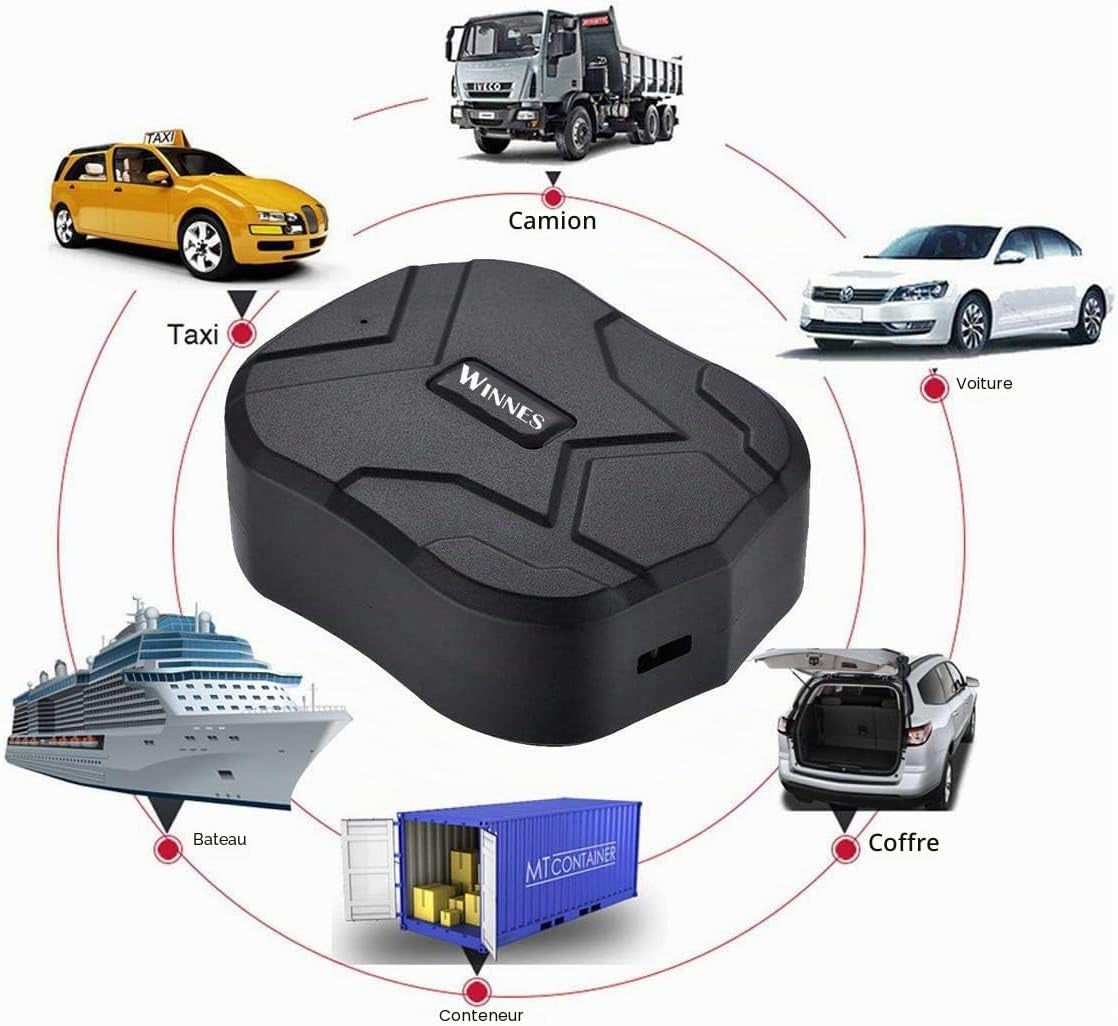 Traceur GPS Voiture Tracker 5 Mois En Veille Plusieurs Alarmes Intelligentes Étanche Avec Aimant Antivol APP Aucun Abonnement Requis 6 Mois Historique De Navigation Adapté Aux GPS Poids Lourds TK905B