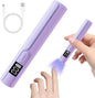 Mini Lampe UV Ongles Gel, Petite Lampe À Ongles Led UV, Séchage Ultra Rapide USB Portable Lampe UV Pour Gel Pose Americaine, Vernis Semi Permanent, Violet