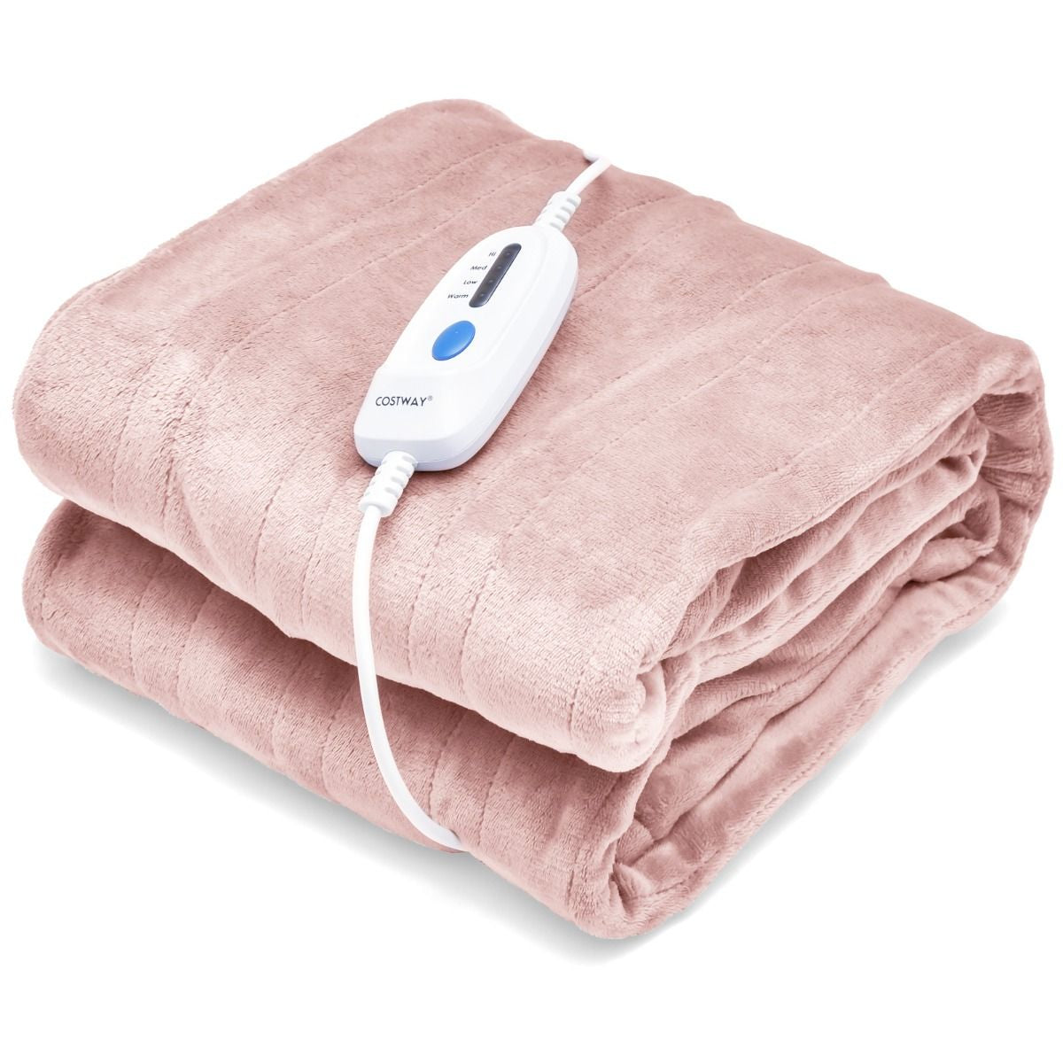 Couverture Chauffante Électrique 130X180Cm 4 Niveaux De Chauffage Télécommande Minuterie D'Arrêt Automatique 8H Couverture En Flanelle 5 Couleurs Au Choix