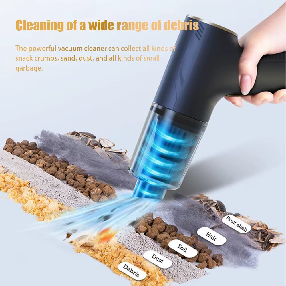98000PA Car Vacuum Cleaner Portable Wireless Cleaner Powerful Strong Suction Handheld Cleaning Machine for Home Appliance