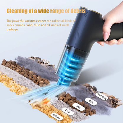 98000PA Car Vacuum Cleaner Portable Wireless Cleaner Powerful Strong Suction Handheld Cleaning Machine for Home Appliance