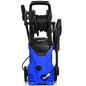 Nettoyeur Haute Pression 1500W 140Bar 300L/H Avec 1 Buse Lotus Et 1 Buse Haute Pression Accessoires 27X27X68Cm Bleu