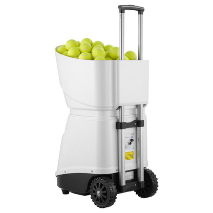 Machine À Balle De Tennis Lanceur De Balle Portable Et Automatique Blanc