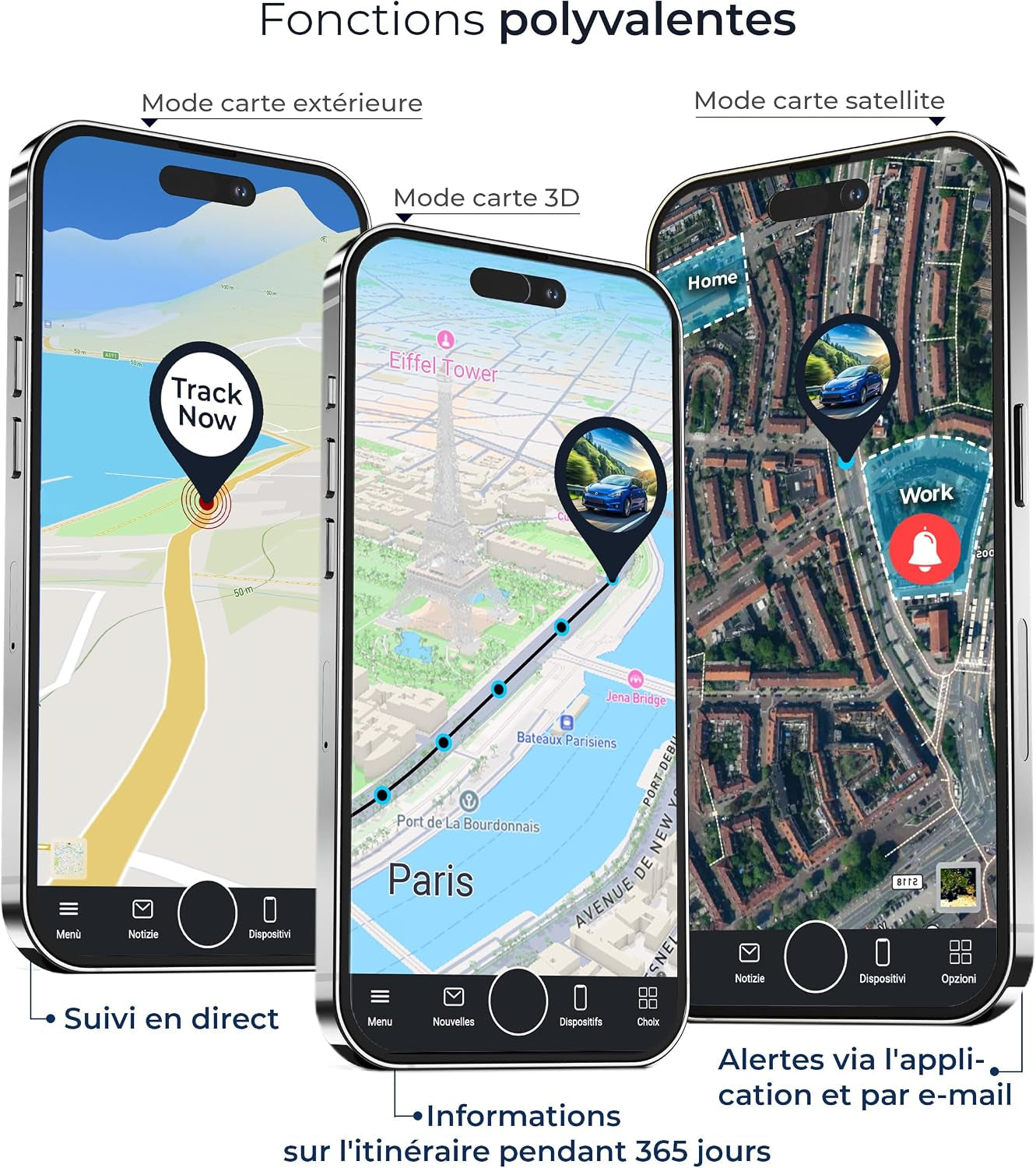 Salind 11 2G - Traceur GPS Avec Aimant Pour Voitures, Véhicules Et Machines - Suivi En Temps Réel, Historique Des Trajets Et Alertes De Sécurité - Jusqu’À 90 Jours D’Autonomie