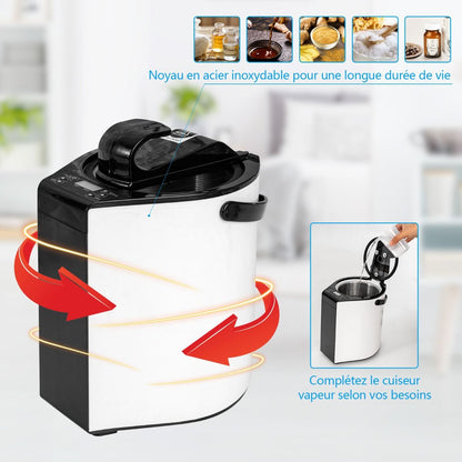 Cabine De Sauna Portable Pliable 3L Avec Télécommande 9 Options De Minuterie Fonction De Vaporisation Puissance 1000 W Noir/Gris/Argent