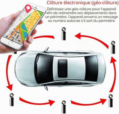 Traceur GPS Voiture Tracker 5 Mois En Veille Plusieurs Alarmes Intelligentes Étanche Avec Aimant Antivol APP Aucun Abonnement Requis 6 Mois Historique De Navigation Adapté Aux GPS Poids Lourds TK905B