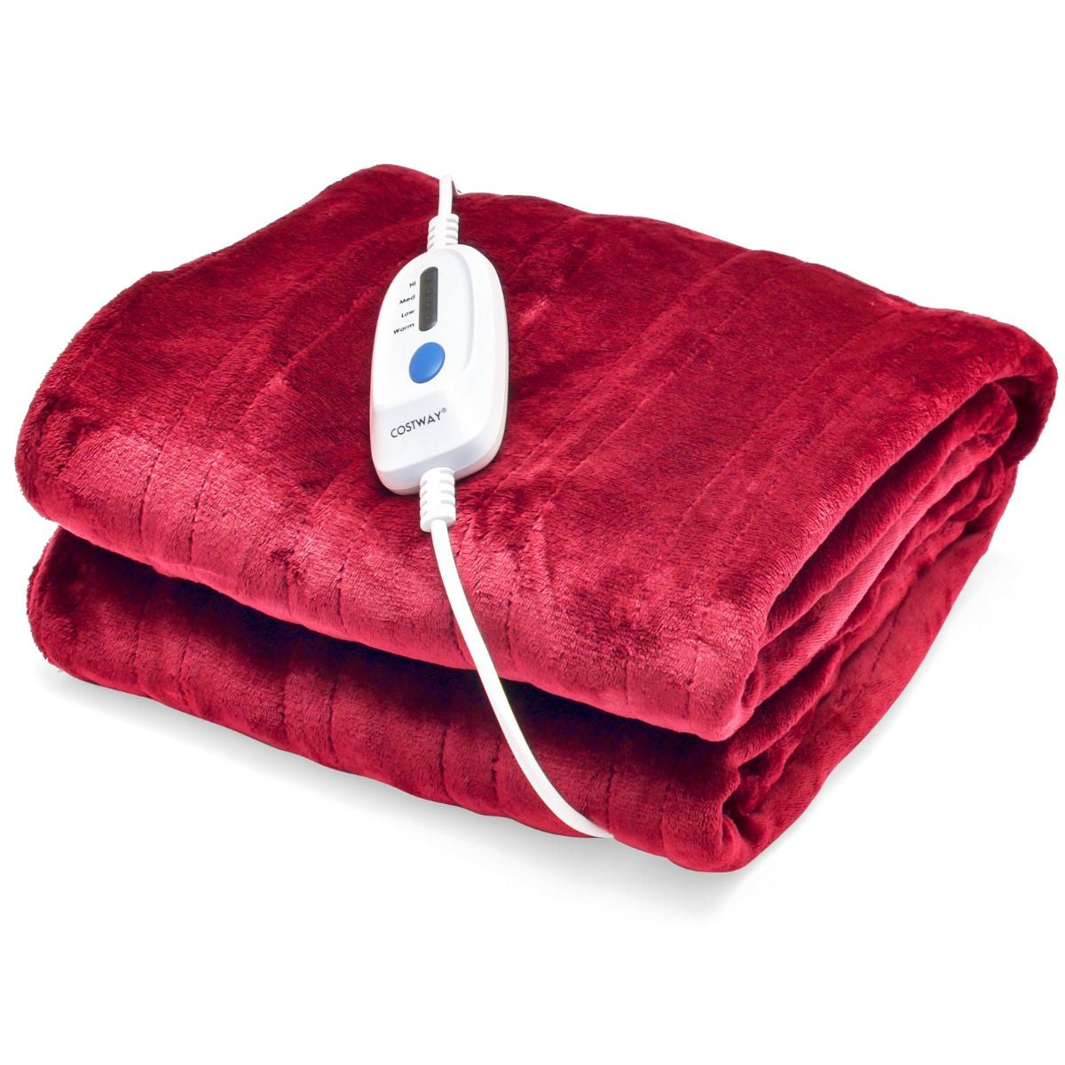 Couverture Chauffante Électrique 130X180Cm 4 Niveaux De Chauffage Télécommande Minuterie D'Arrêt Automatique 8H Couverture En Flanelle 5 Couleurs Au Choix