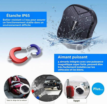 Traceur GPS Voiture Tracker 5 Mois En Veille Plusieurs Alarmes Intelligentes Étanche Avec Aimant Antivol APP Aucun Abonnement Requis 6 Mois Historique De Navigation Adapté Aux GPS Poids Lourds TK905B