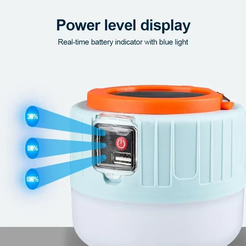 Portable Camping Light Power Bank LED Camping Lanterns Handheld Waterproof Outdoor Tent Light Rechargeable Floodlight Flashlight
