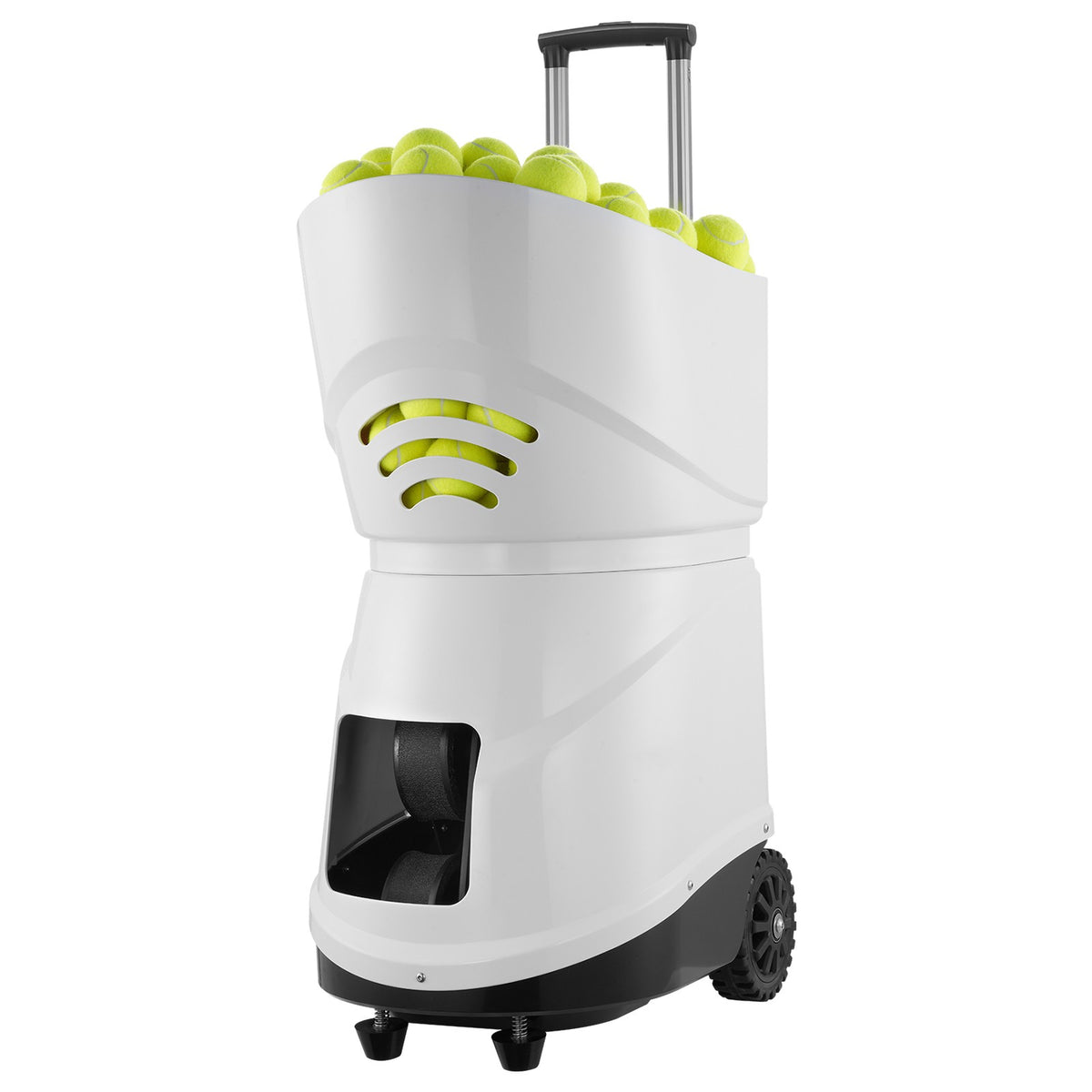 Machine À Balle De Tennis Lanceur De Balle Portable Et Automatique Blanc