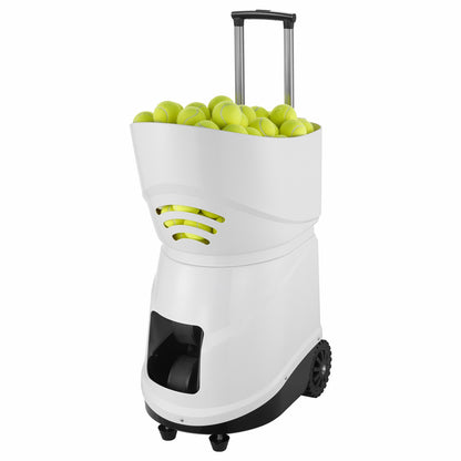 Machine À Balle De Tennis Lanceur De Balle Portable Et Automatique Blanc