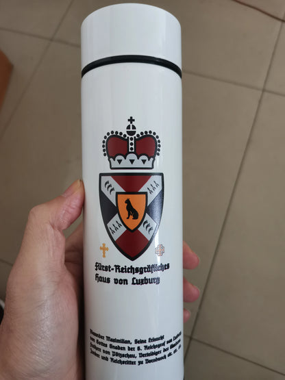 Vacuum Water Bottle Smart Display Temperature 500ML Safety 304 Stainless Steel Coffee Thermose Men Business Gift Customized Logo
