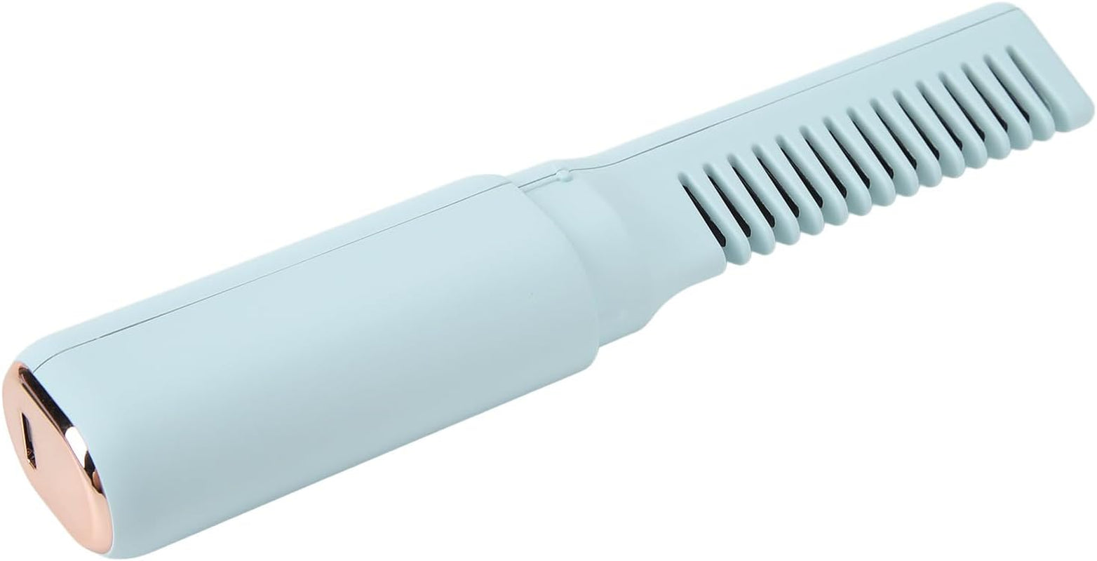 Peigne À Lisser Les Cheveux, 3 Températures Réglables Brosse À Lisser Les Cheveux Sans Fil Rechargeable, Brosse Lissante Portative Pour Femmes, Outil Peigne Coiffure À Sertir