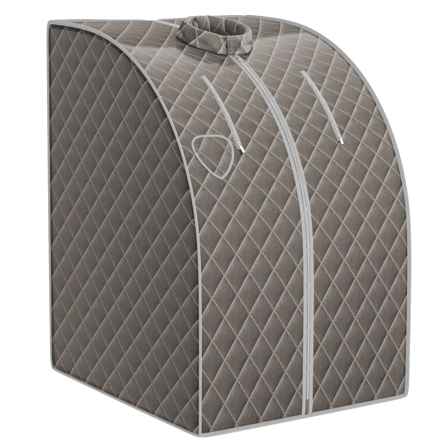 Cabine De Sauna Portable Pliable 3L Avec Télécommande 9 Options De Minuterie Fonction De Vaporisation Puissance 1000 W Noir/Gris/Argent