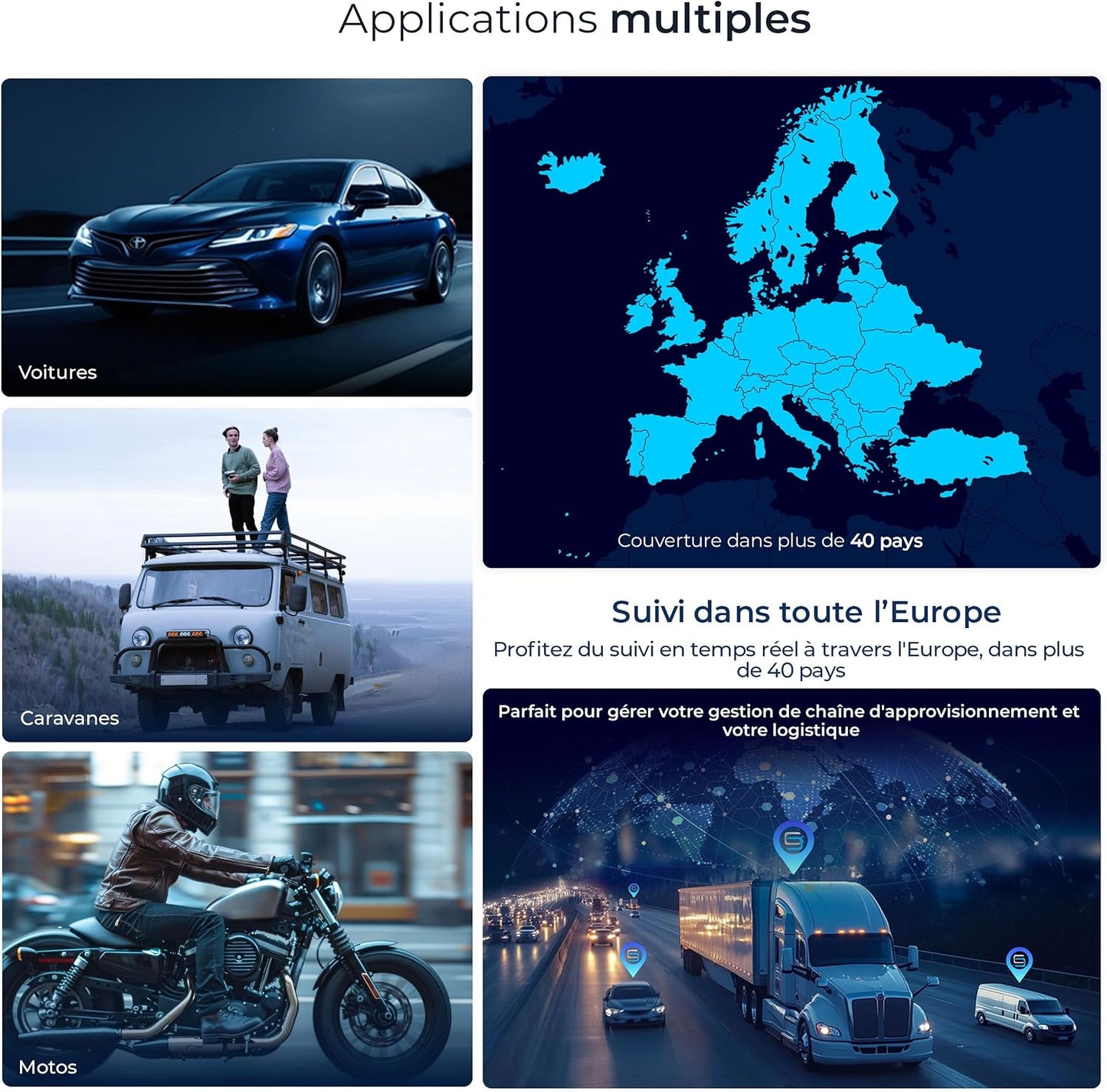Salind 11 2G - Traceur GPS Avec Aimant Pour Voitures, Véhicules Et Machines - Suivi En Temps Réel, Historique Des Trajets Et Alertes De Sécurité - Jusqu’À 90 Jours D’Autonomie
