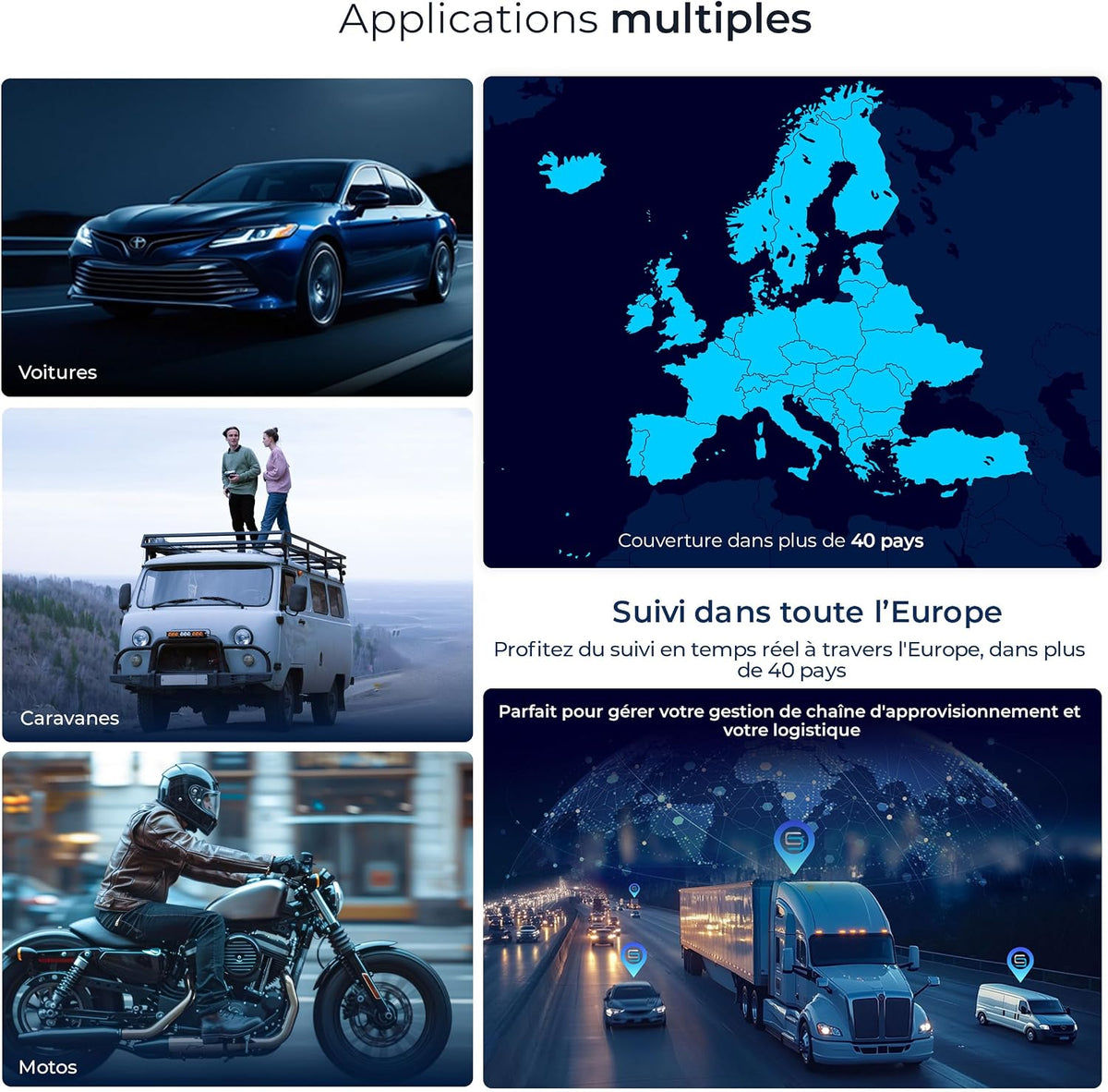 Salind 11 2G - Traceur GPS Avec Aimant Pour Voitures, Véhicules Et Machines - Suivi En Temps Réel, Historique Des Trajets Et Alertes De Sécurité - Jusqu’À 90 Jours D’Autonomie