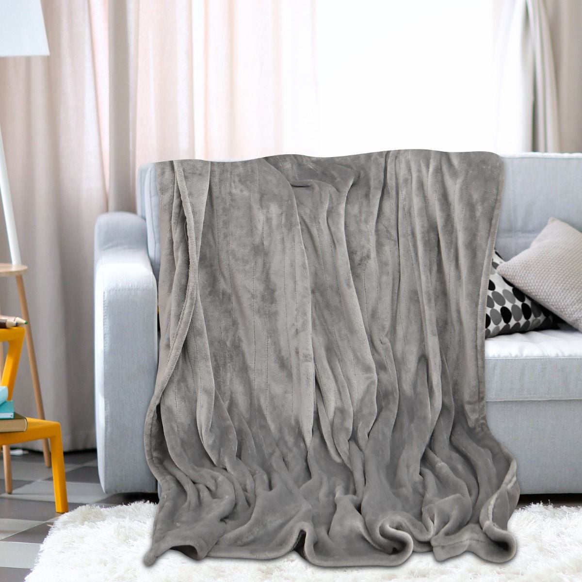 Couverture Chauffante Électrique 130X180Cm 4 Niveaux De Chauffage Télécommande Minuterie D'Arrêt Automatique 8H Couverture En Flanelle 5 Couleurs Au Choix