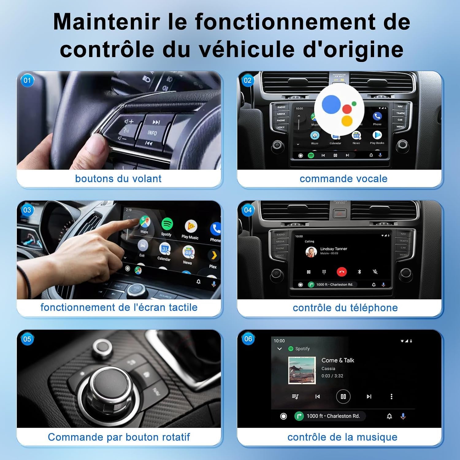 Adapter Android Sans Fil Pour Auto - Brancher & Jouer, Convertir Android Auto Filaire En Sans Fil