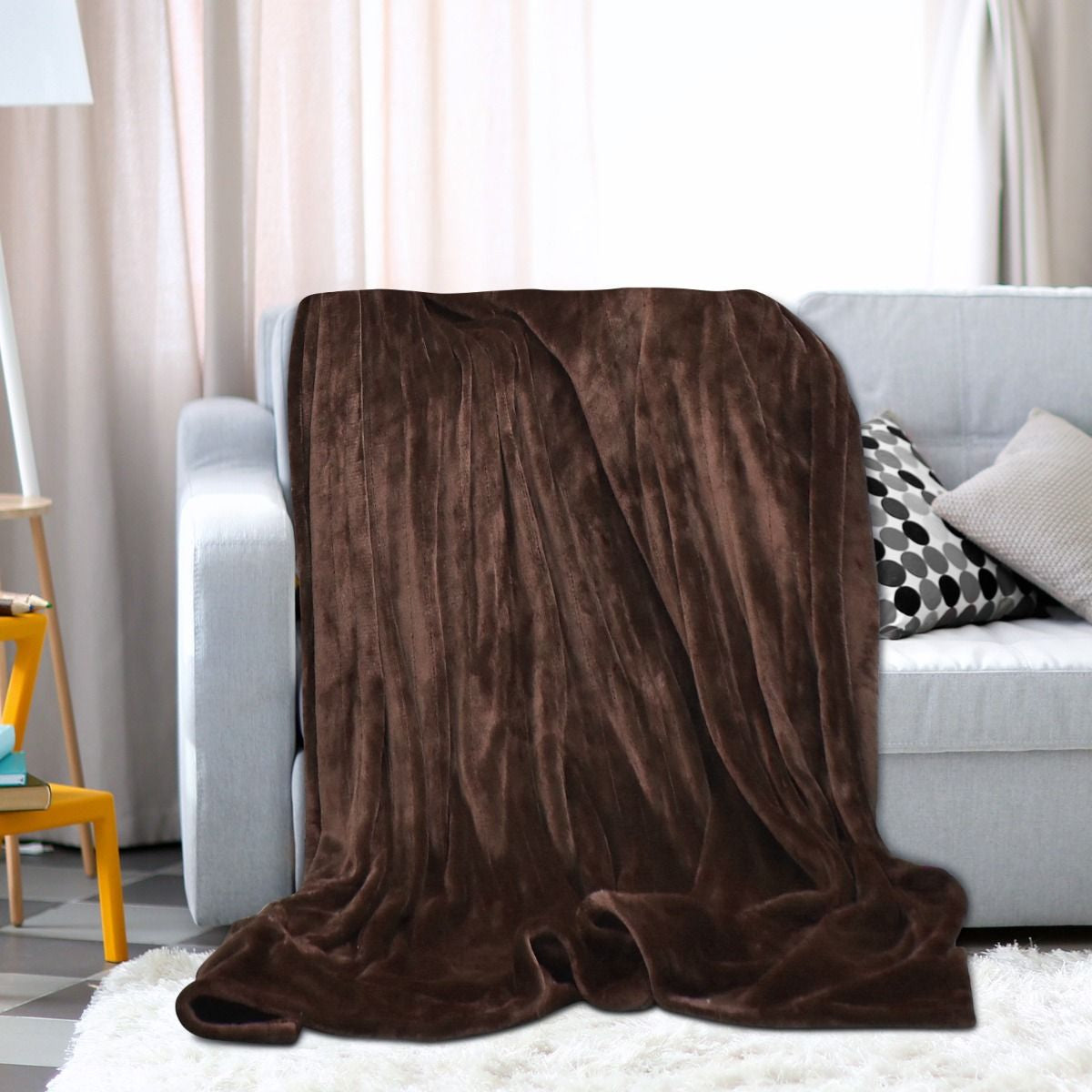 Couverture Chauffante Électrique 130X180Cm 4 Niveaux De Chauffage Télécommande Minuterie D'Arrêt Automatique 8H Couverture En Flanelle 5 Couleurs Au Choix