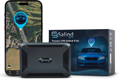 Salind 11 2G - Traceur GPS Avec Aimant Pour Voitures, Véhicules Et Machines - Suivi En Temps Réel, Historique Des Trajets Et Alertes De Sécurité - Jusqu’À 90 Jours D’Autonomie