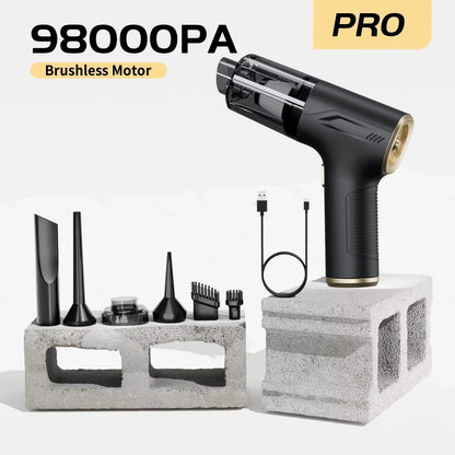 98000PA Car Vacuum Cleaner Portable Wireless Cleaner Powerful Strong Suction Handheld Cleaning Machine for Home Appliance
