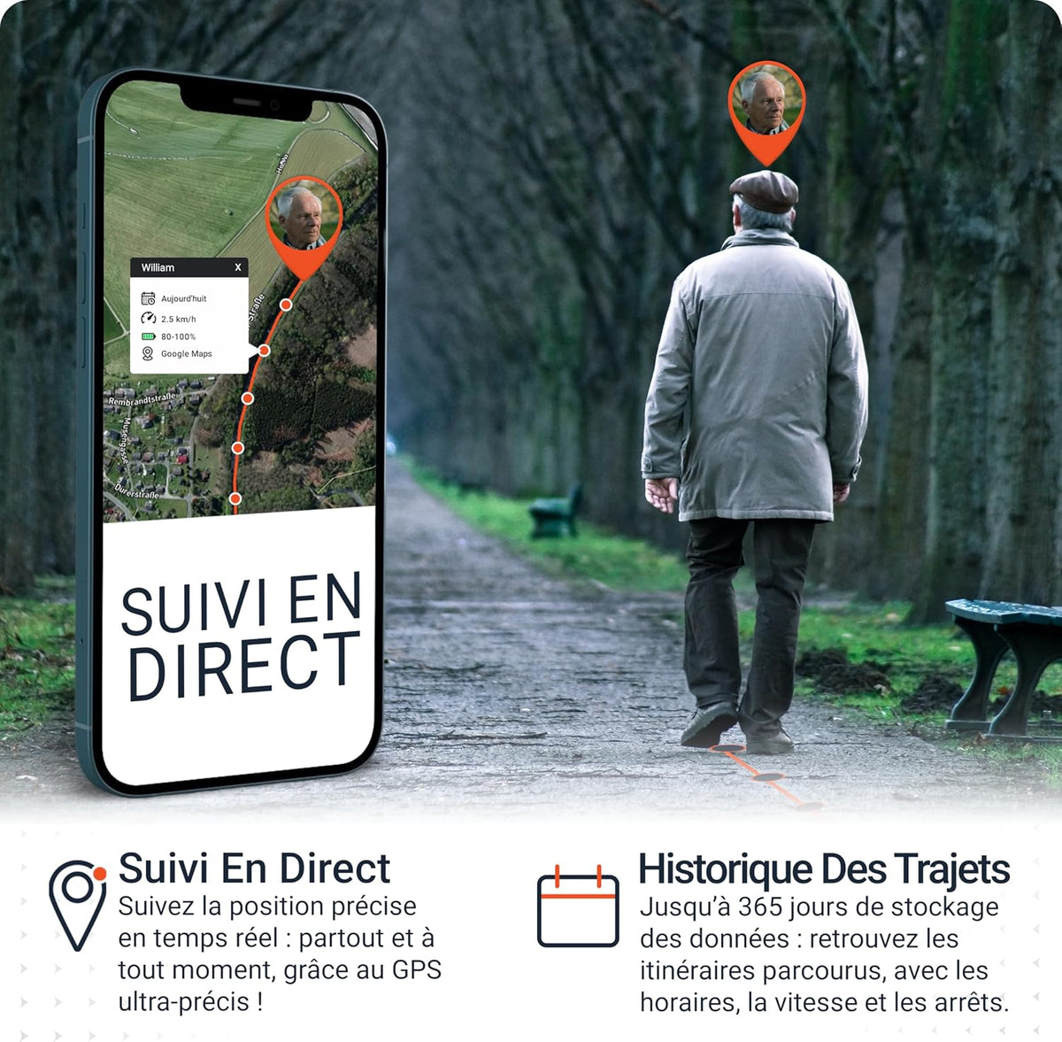 Allround Finder – Traceur GPS Voiture, Moto, Objets, Personnes Âgées Et Enfants– Tracker GPS En Temps Réel– Autonomie De 20 À 60 Jours (Mode Veille)