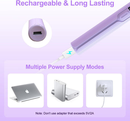 Mini Lampe UV Ongles Gel, Petite Lampe À Ongles Led UV, Séchage Ultra Rapide USB Portable Lampe UV Pour Gel Pose Americaine, Vernis Semi Permanent, Violet